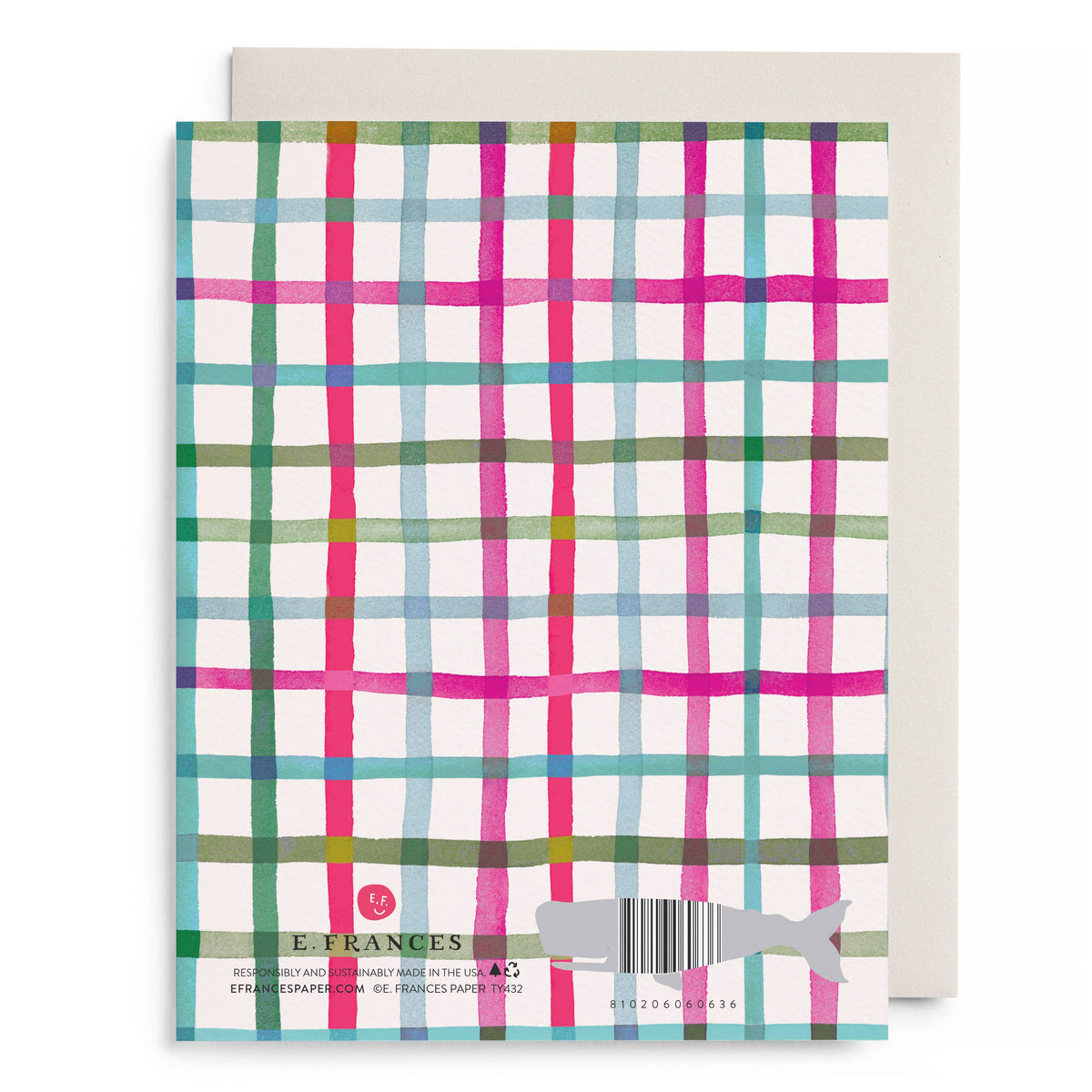 Happy Plaid Thank You Boxed Card Set
