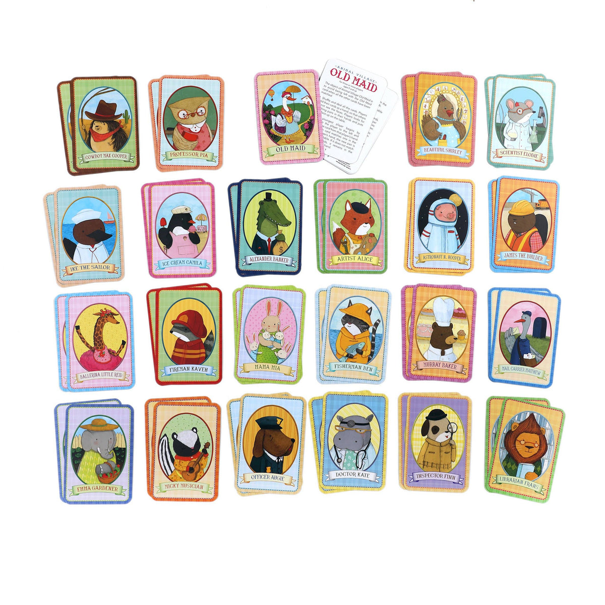 Animal Old Maid Playing Cards - eeBoo