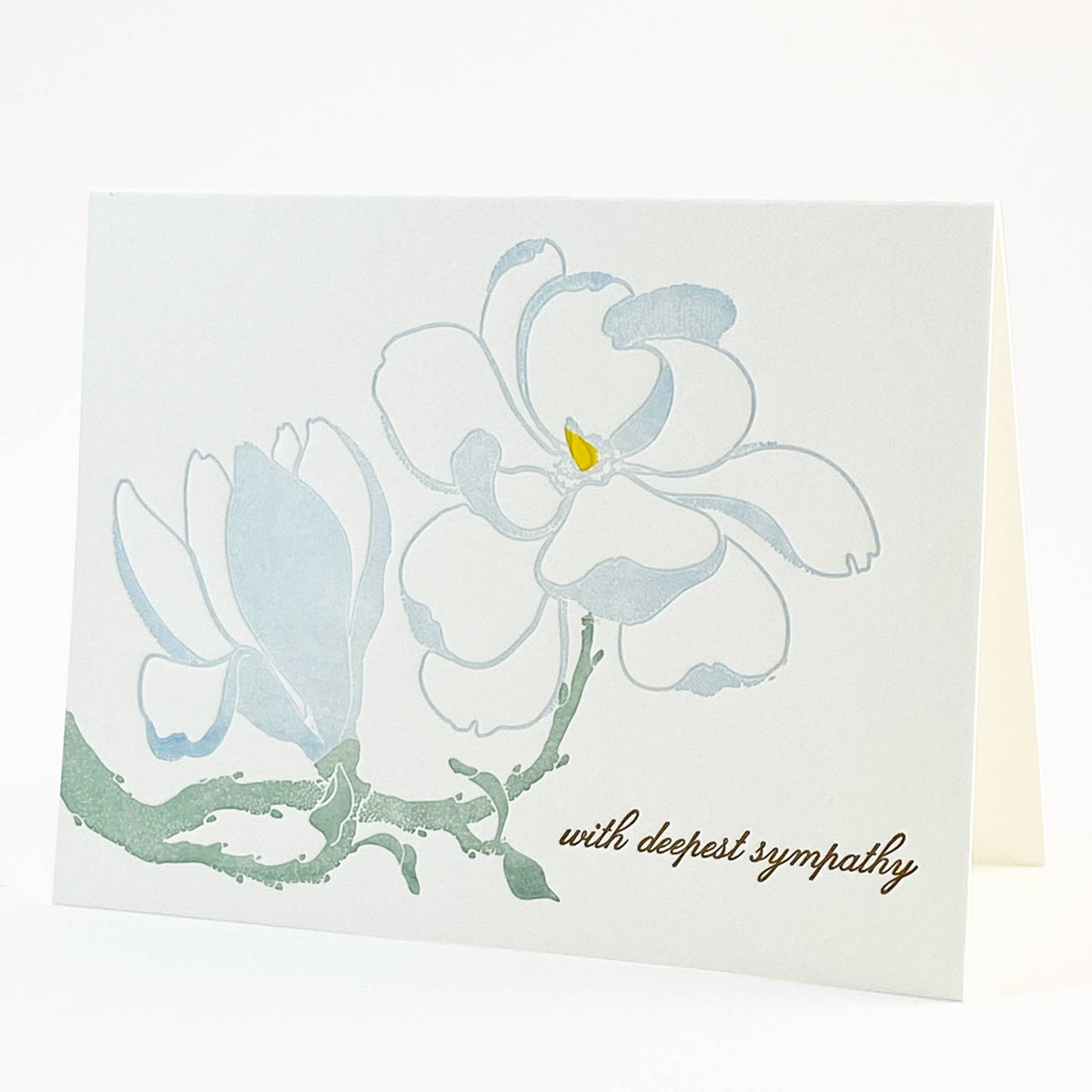 Magnolia Sympathy Card with Deepest Sympathy