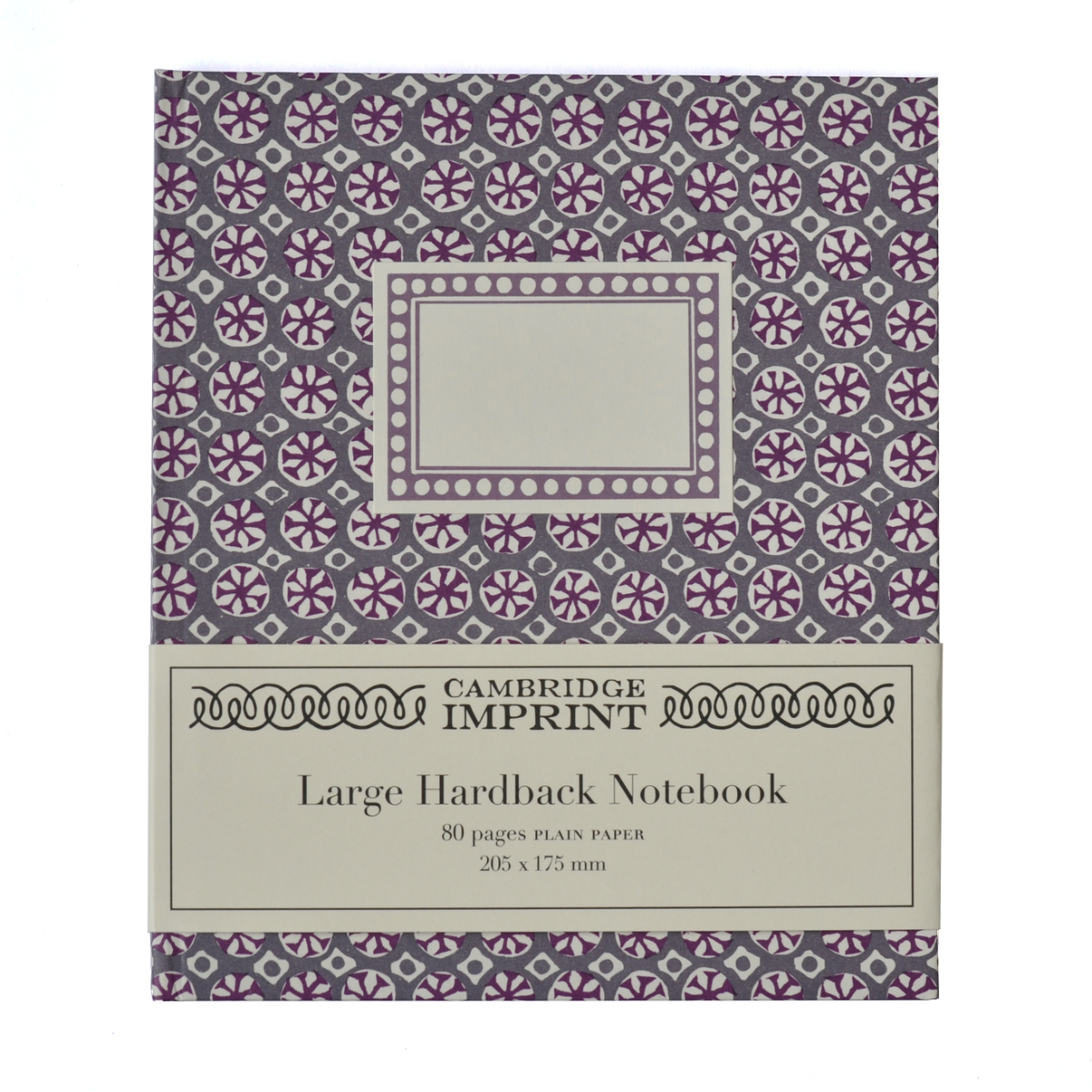 Large Hardback Notebook Sea Urchin French Lavender (Plain)