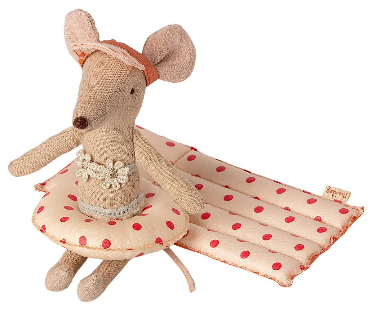 Red Dot Float Small Mouse - Maileg