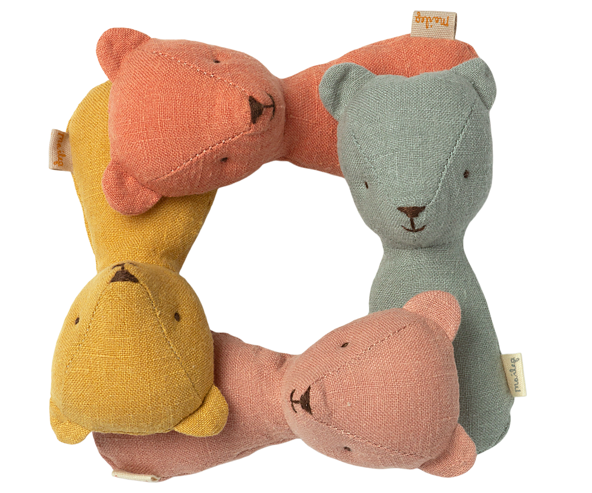 Teddy Rattle Old Rose - Maileg