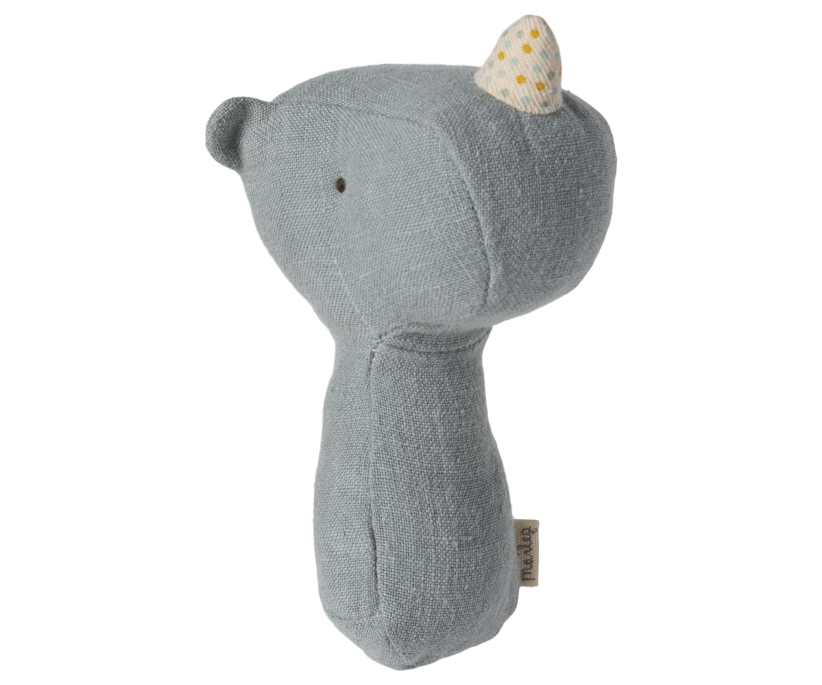 Lullaby friends, Rhino rattle - Dusty blue
