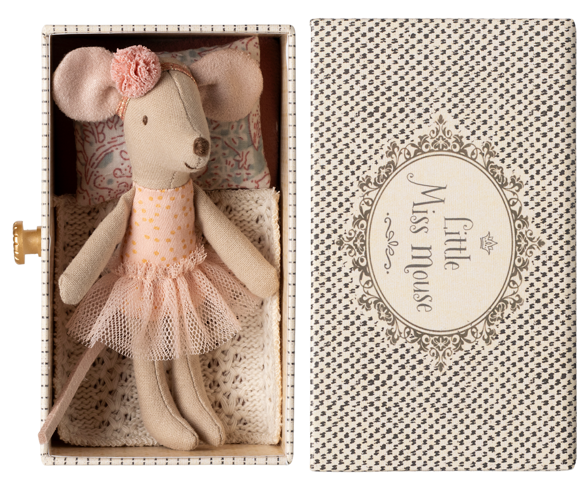 Dance Mouse in Daybed - Little Sister - Maileg