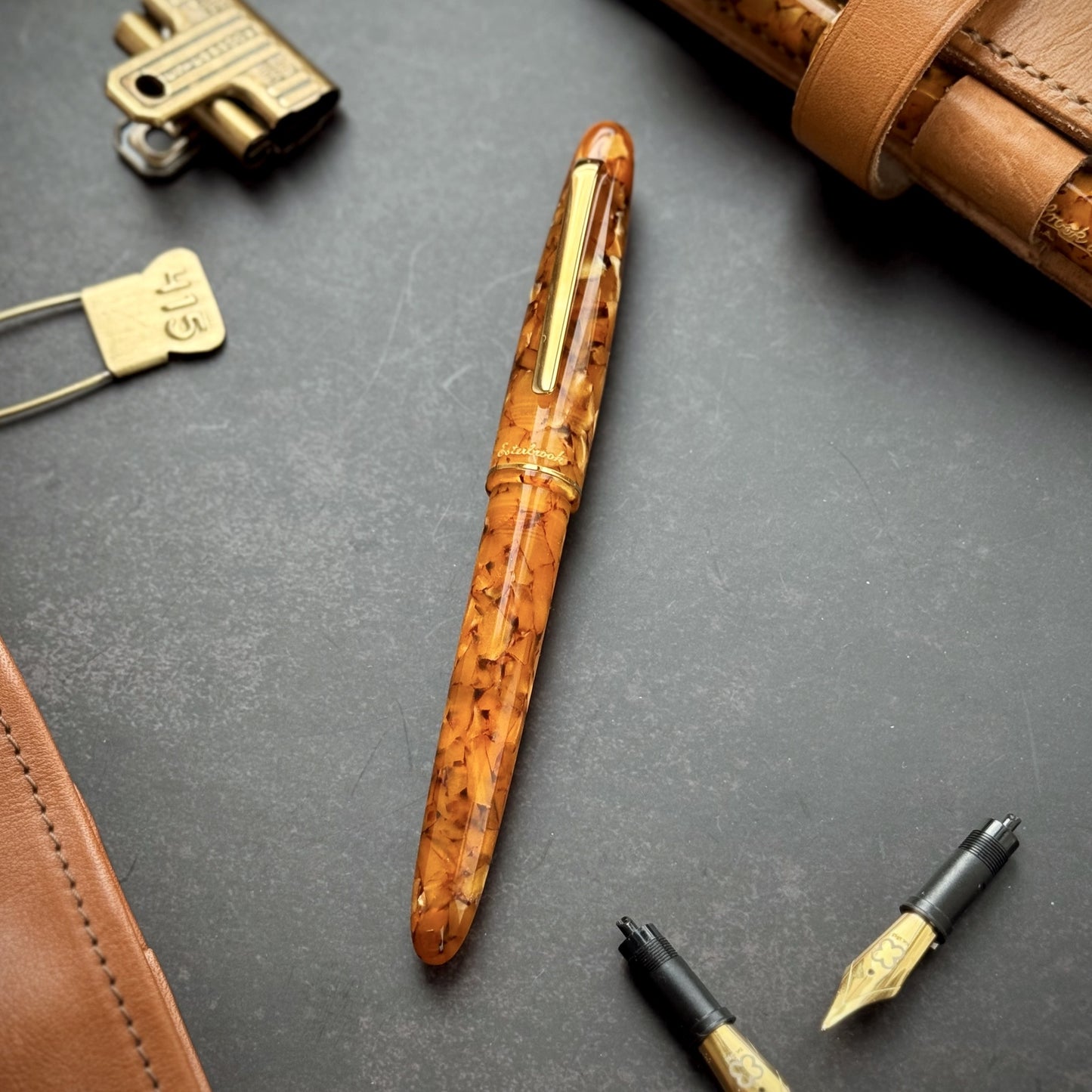 Esterbrook Estie Fountain Pen - Honeycomb Gold Trim