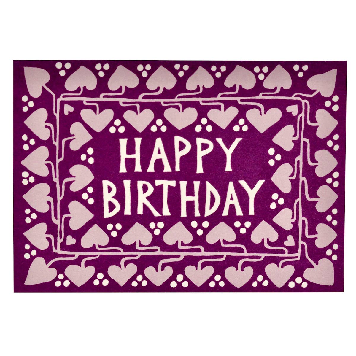 Card Happy Birthday Hearts