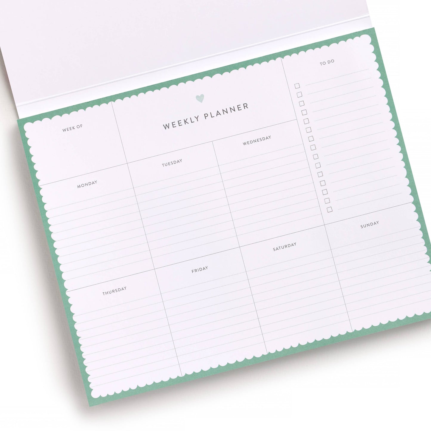 Happy Plaid Covered Weekly Planner