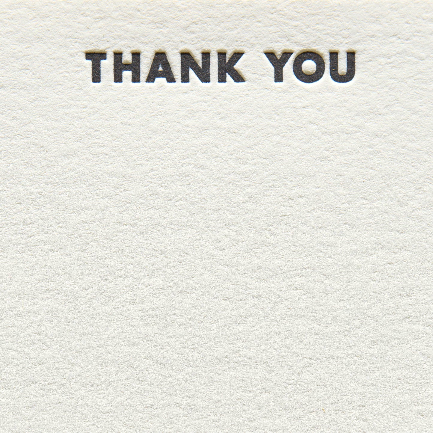 Futura Thank You Letterpress Flat Note Box Set