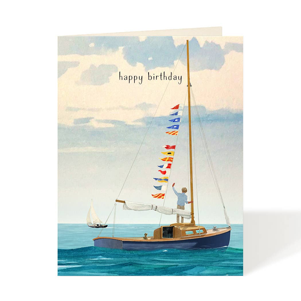 Birthday Sailing - Birthday Greeting Cards
