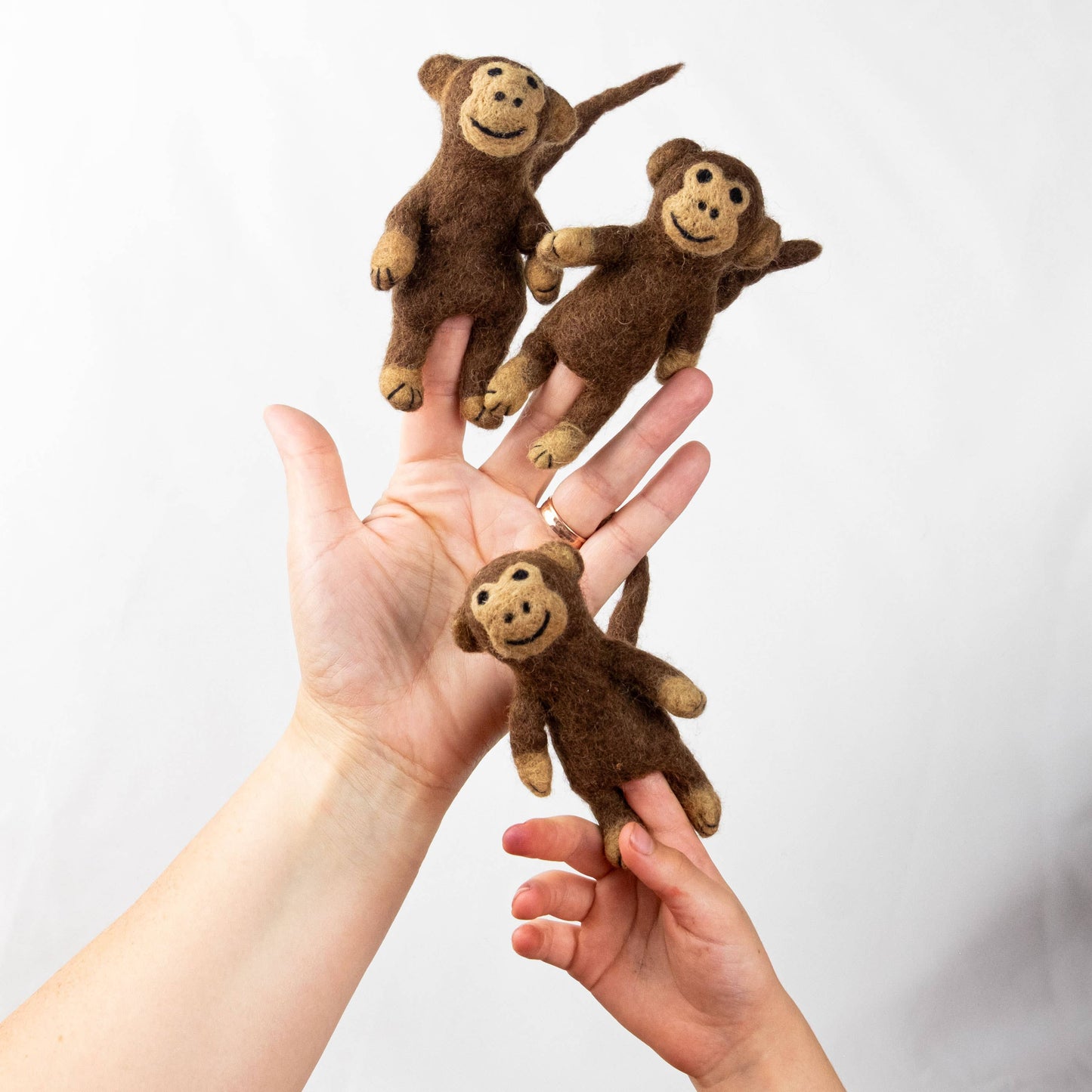 Monkey Felt Finger Puppet