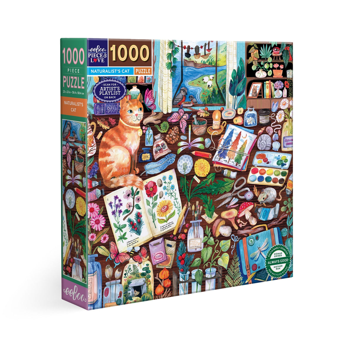 Naturalist's Cat 1000 Sq Puzzle