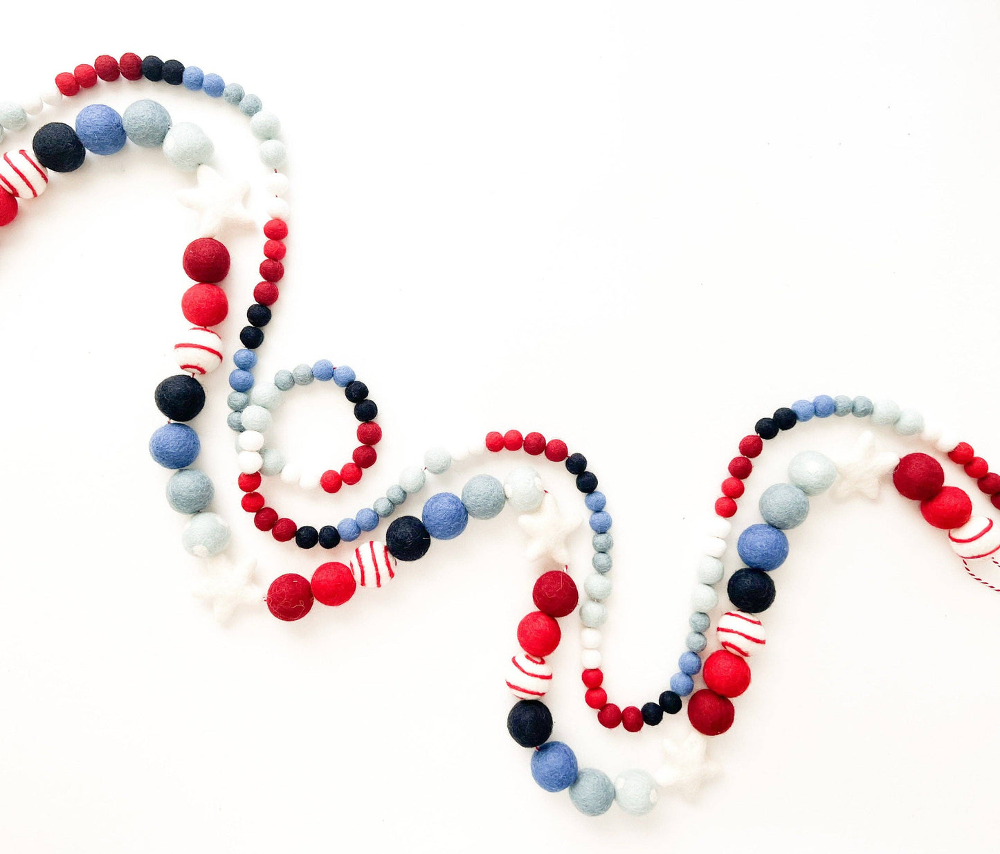 Patriotic Ombre Mini Ball Garland