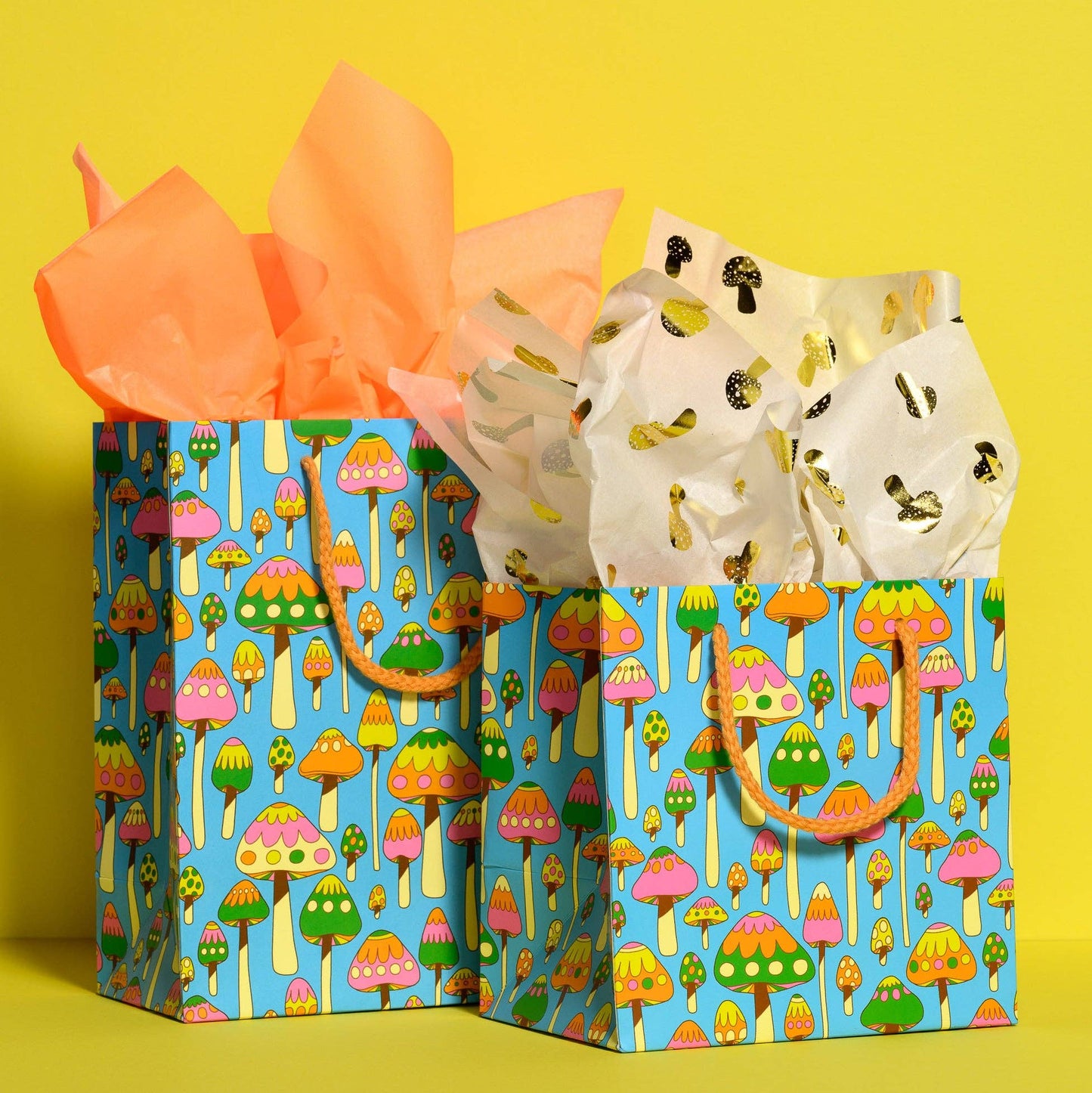 Tiny Mushrooms tissue paper: 5 Sheets