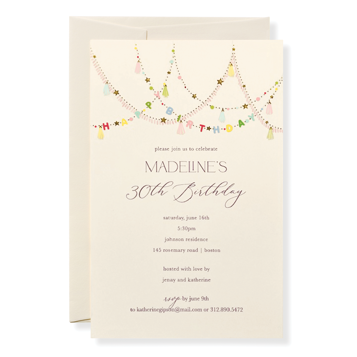Happy Birthday Invitations: Box of 10