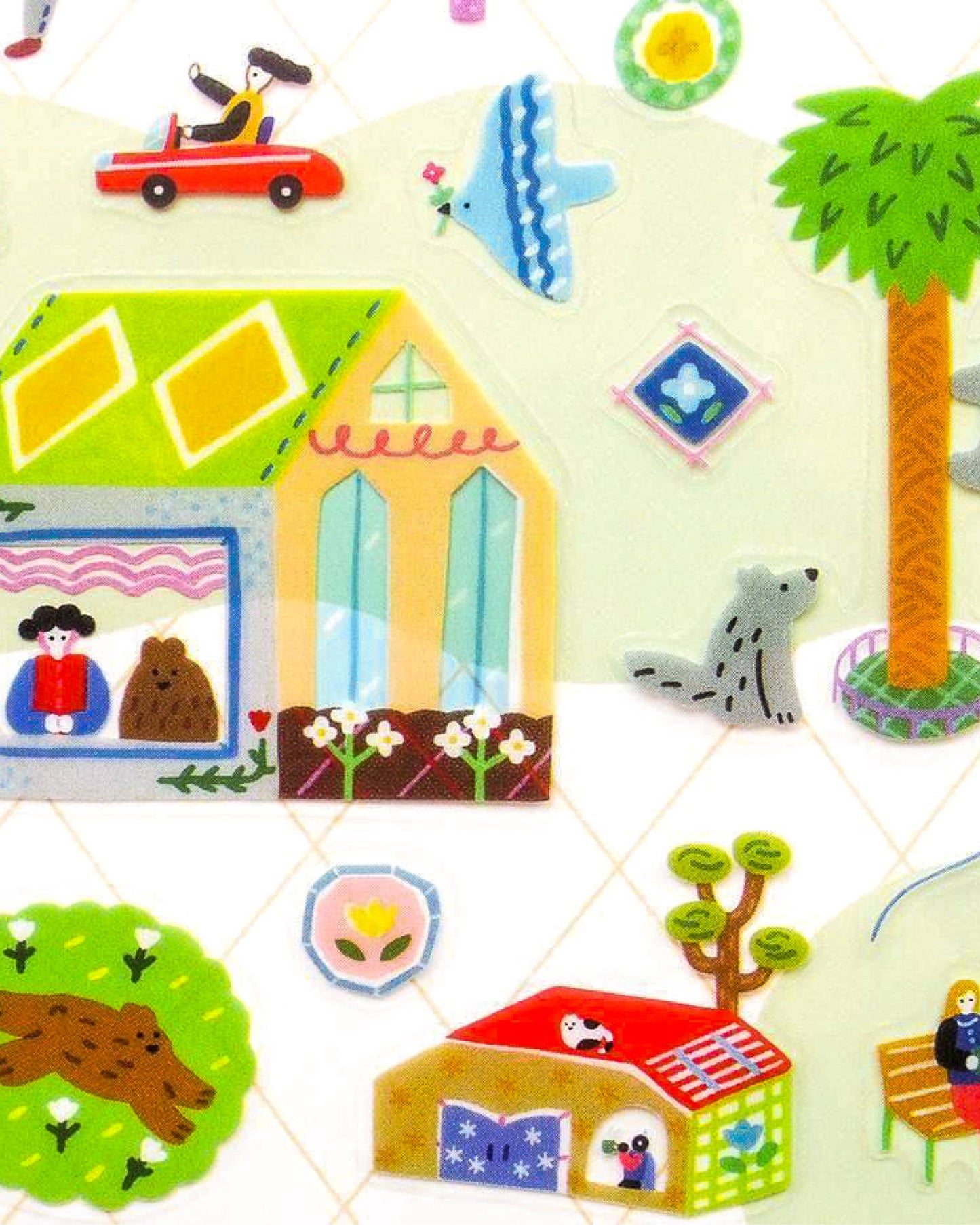 Clear Sticker Sheet - A Day in the City