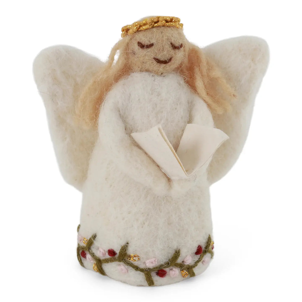 Angel w/Emboridery Holding Book - Small