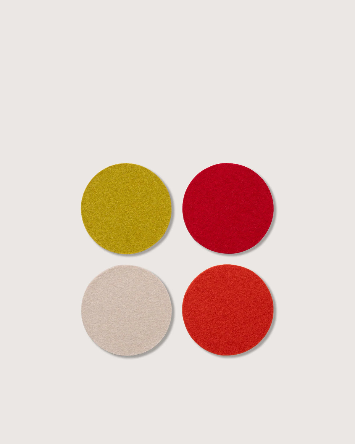 Bierfilzl Merino Wool Round Coaster Multi 4 Pack - Elstar