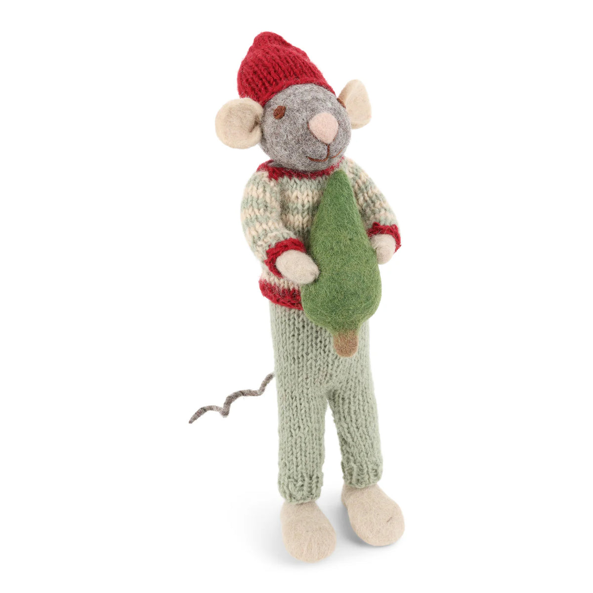 Medium Grey Mouse w/Tree
