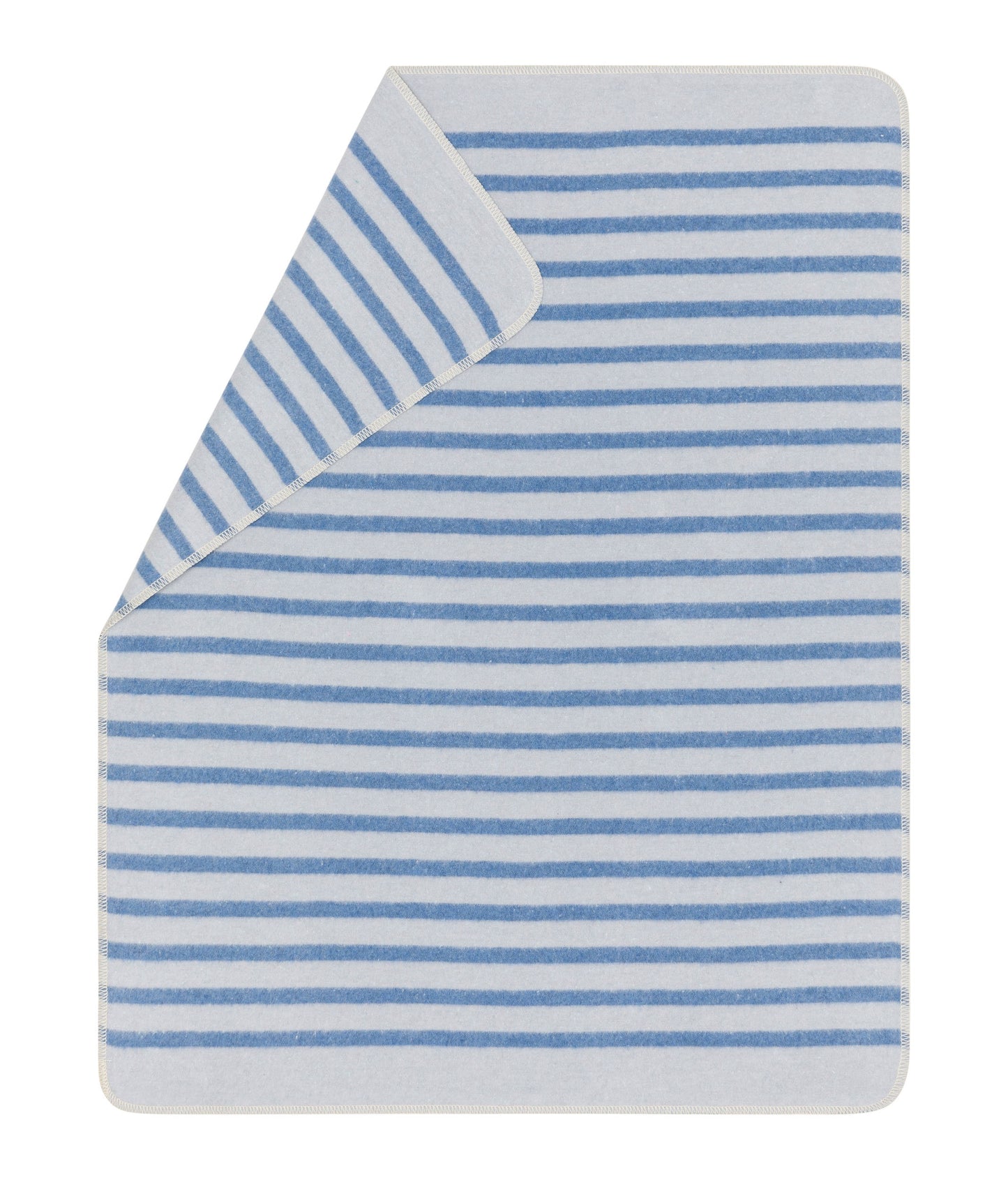 Juwel Baby Blanket - Simple Stripes - Light Blue