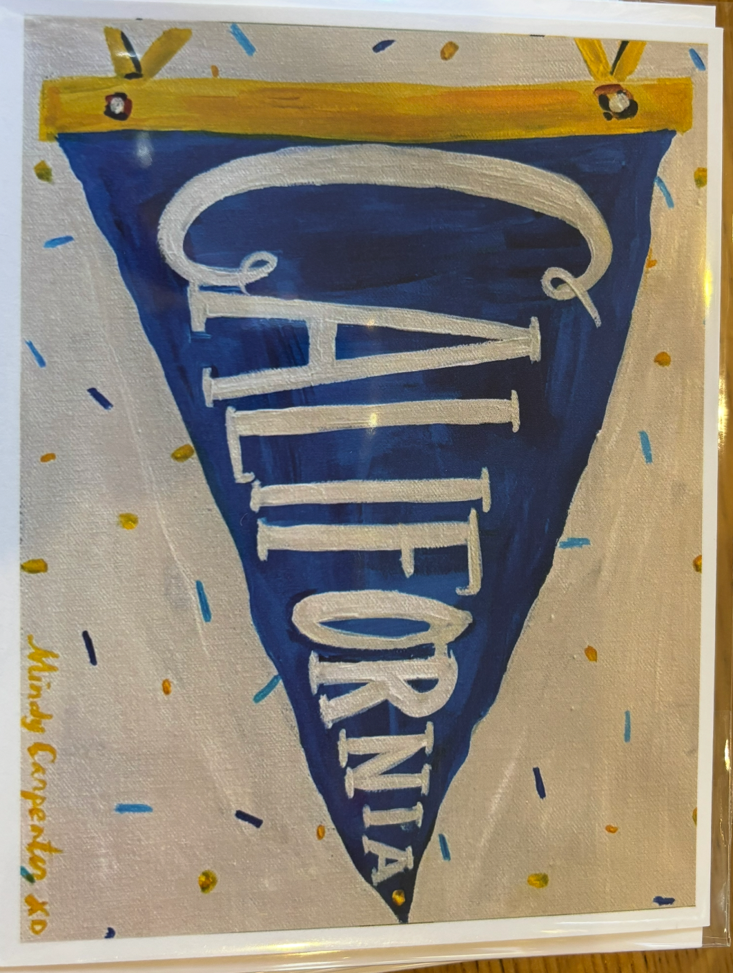 California Pennant Greeting Card
