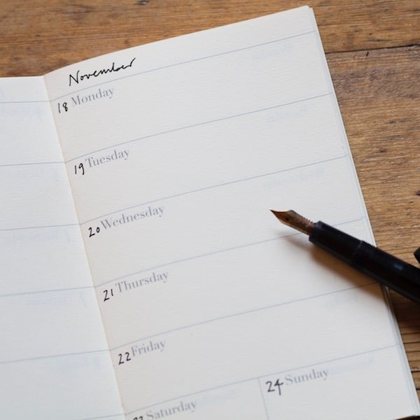 Timeless Planner Insert for Pocket Folio Red