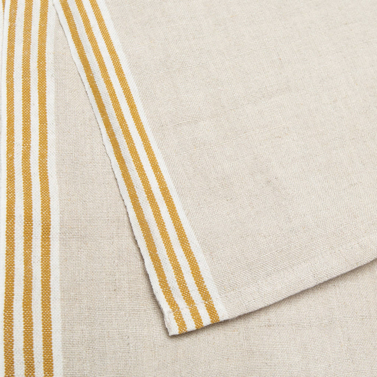 Alsace Natural & Mustard Towels 20x30 - Set of 2
