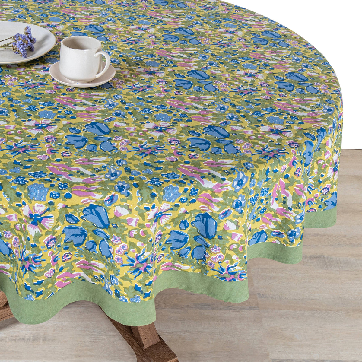 Jardin Blue & Vert Tablecloth