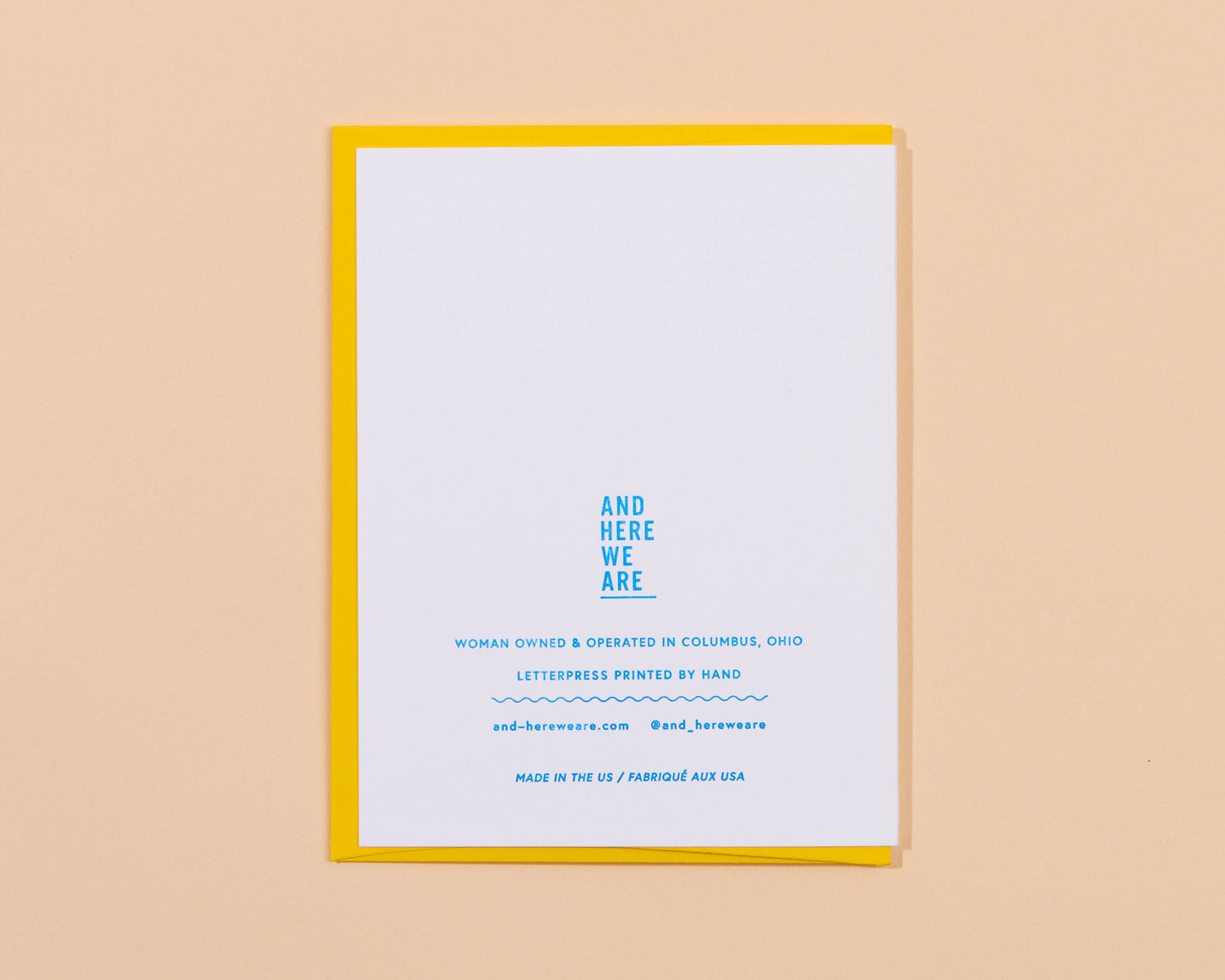 Teacher Appreciation Ribbon Thank You Letterpress Greeting Card