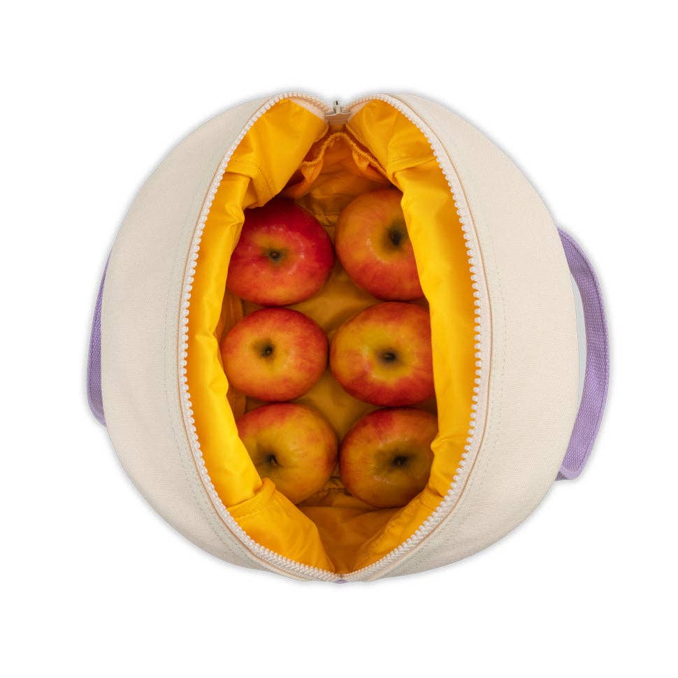 Lunch.' Lavender Poppy - Zipper Lunch Bag