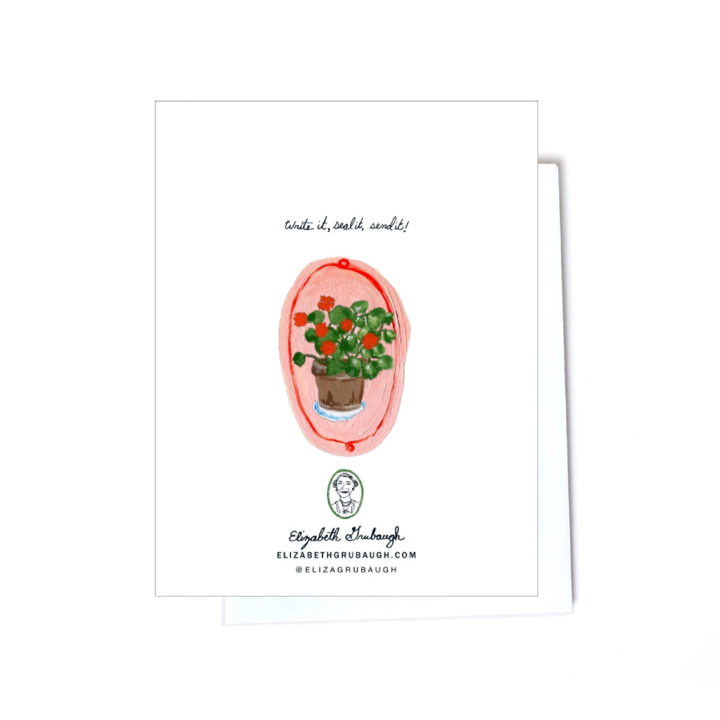 Geranium Thank You Card