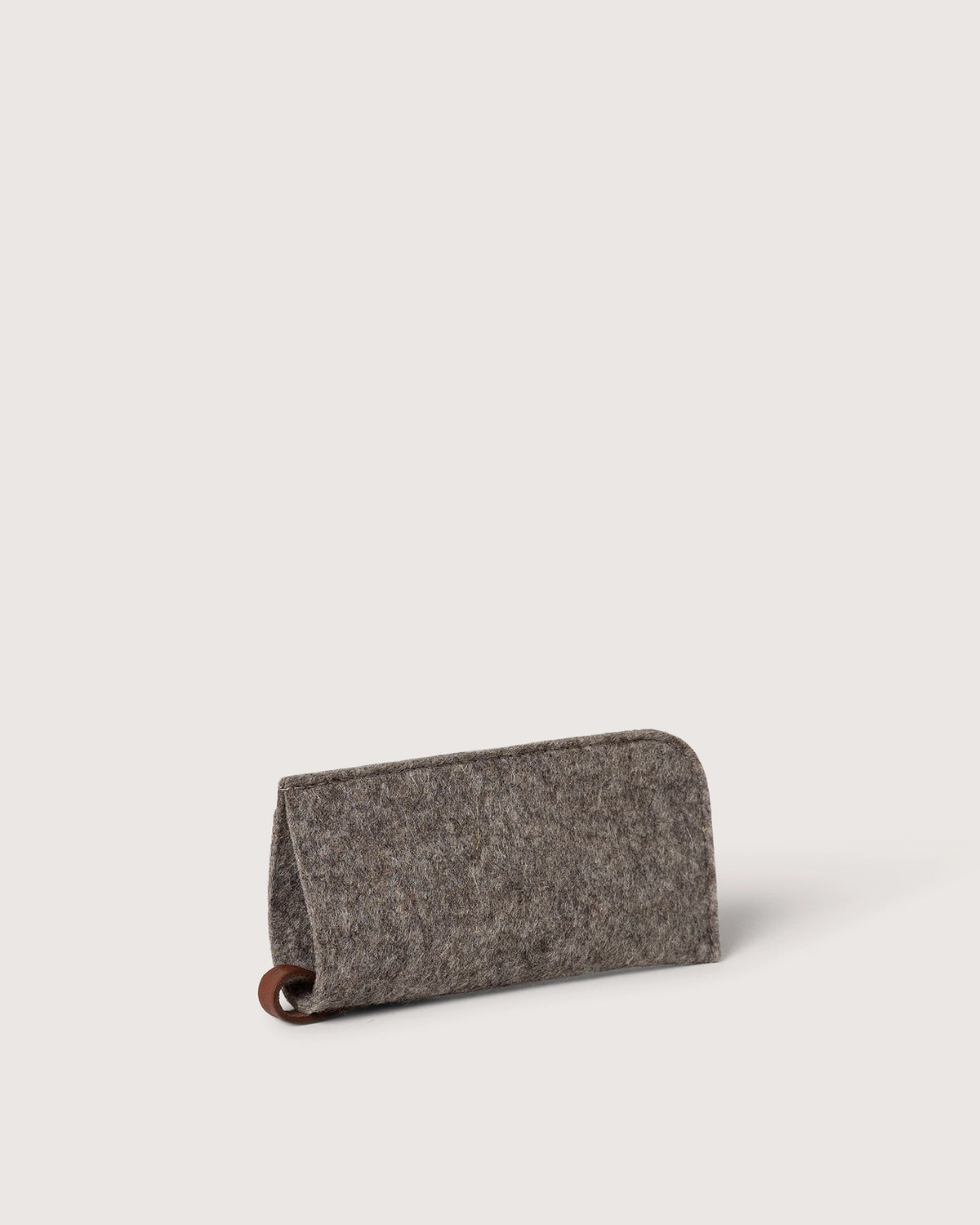 Classic Merino Wool Eyeglass Sleeve - Ash Brown Sienna