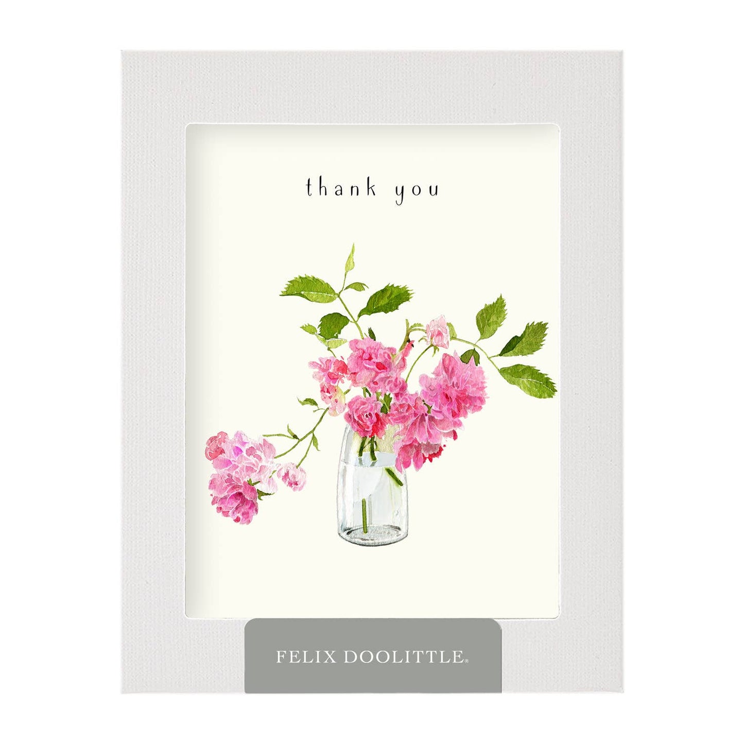 Wild Roses Thank You Card