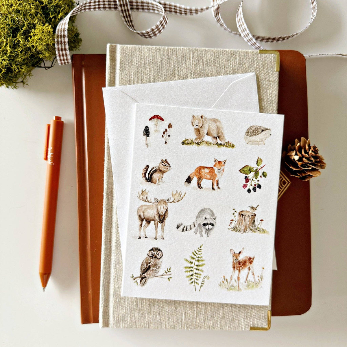 Woodland Notecard: Set of 8