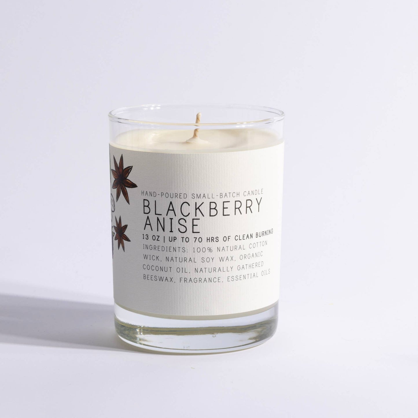 Blackberry Anise - Large Glass Candle