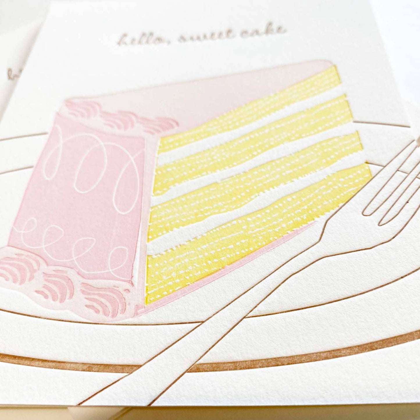 Hello Sweet Cake A2 Card