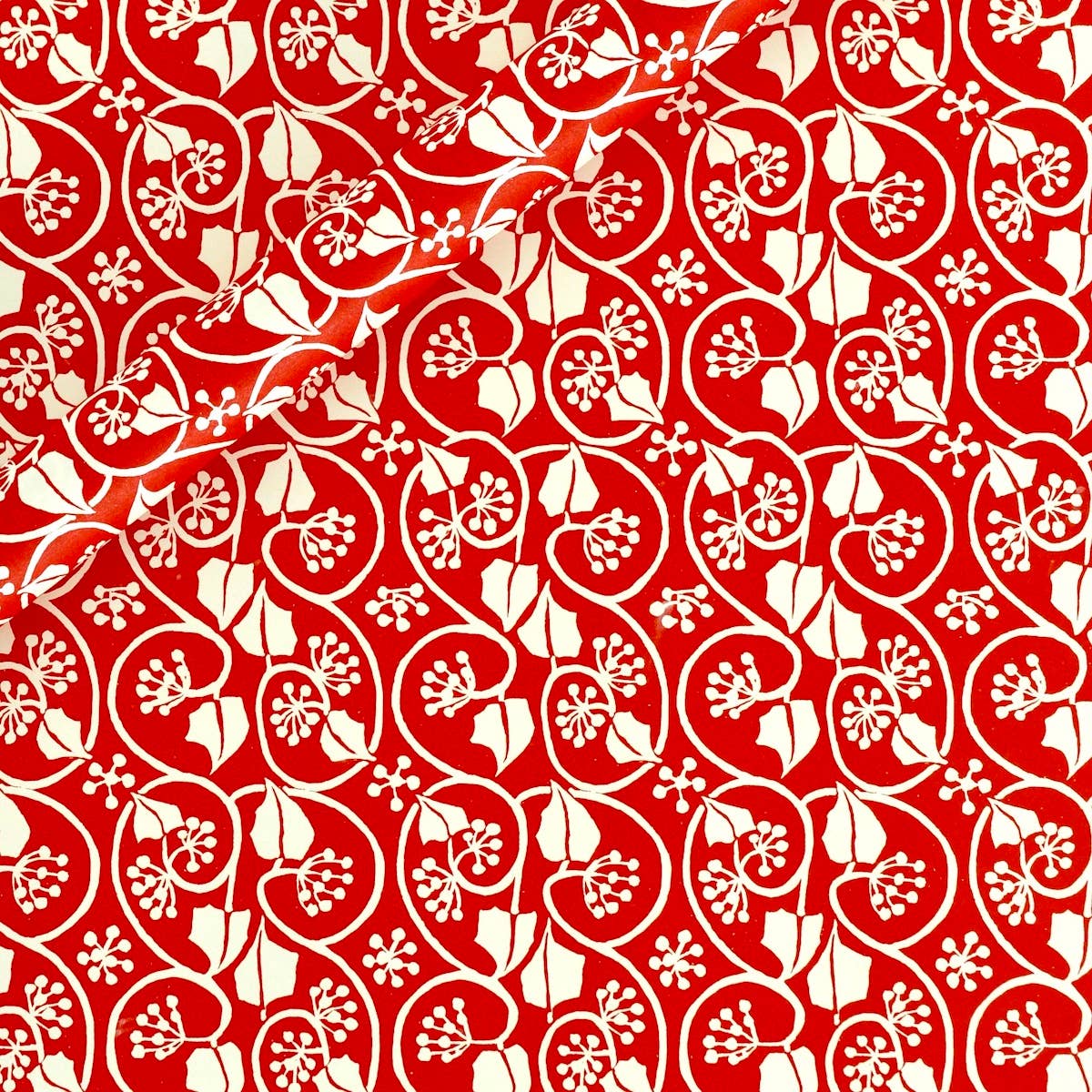 Patterned Paper Small Ivy Stripe Red