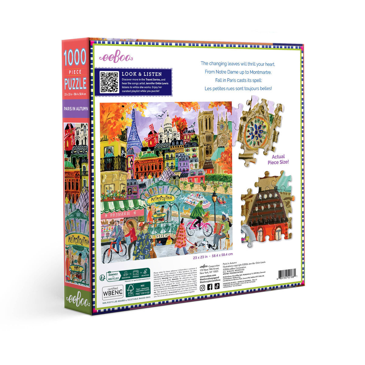 Paris in Autumn 1000 Piece Puzzle