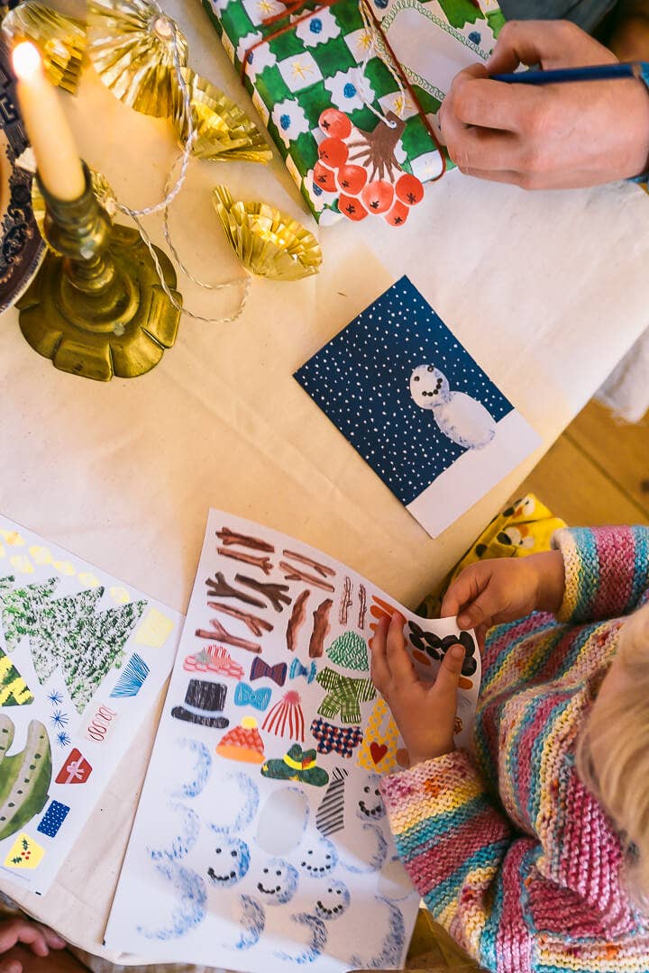 Make Your Own Christmas Cards' Snowman Set