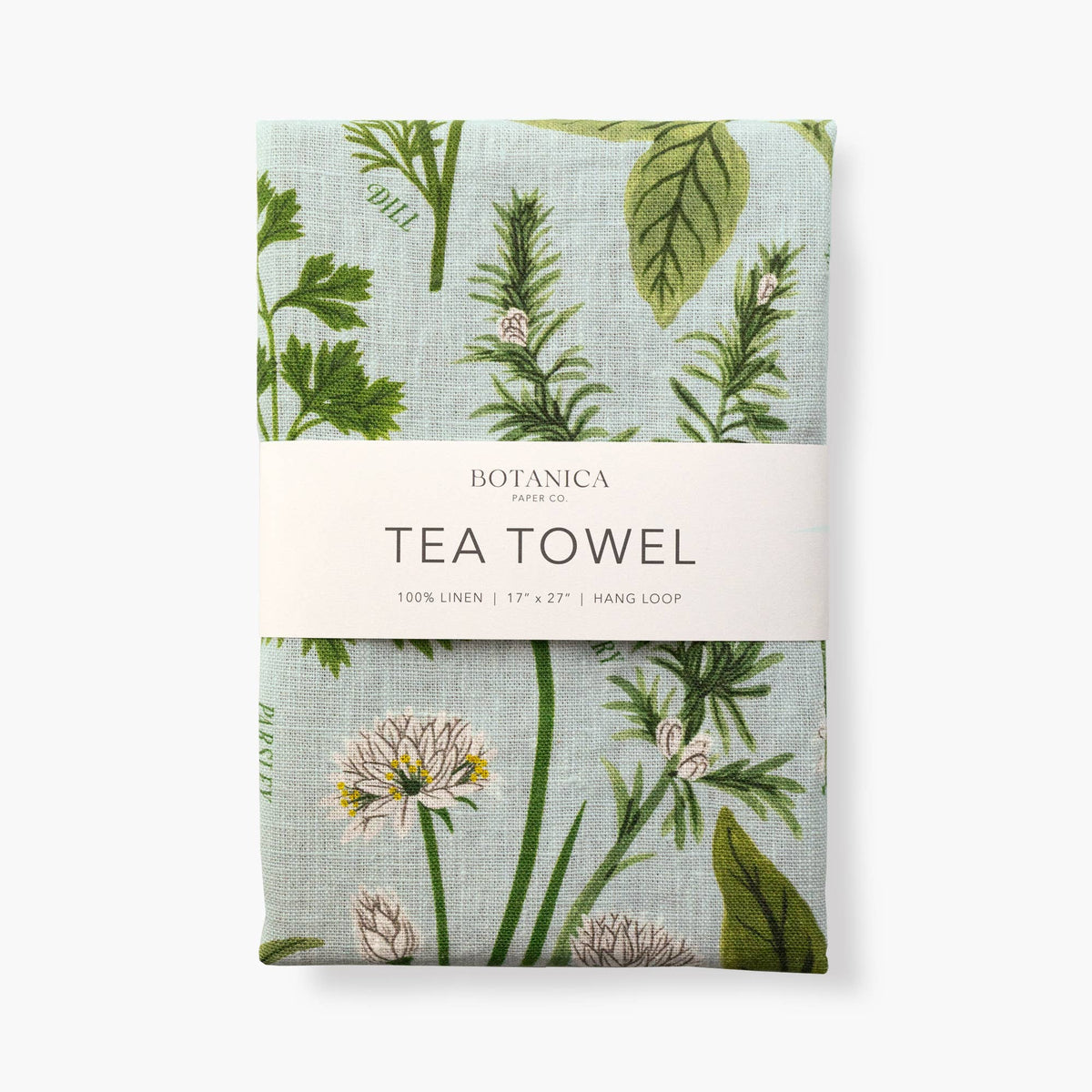 Herb Garden | 100% Linen Tea Towel By Botanica