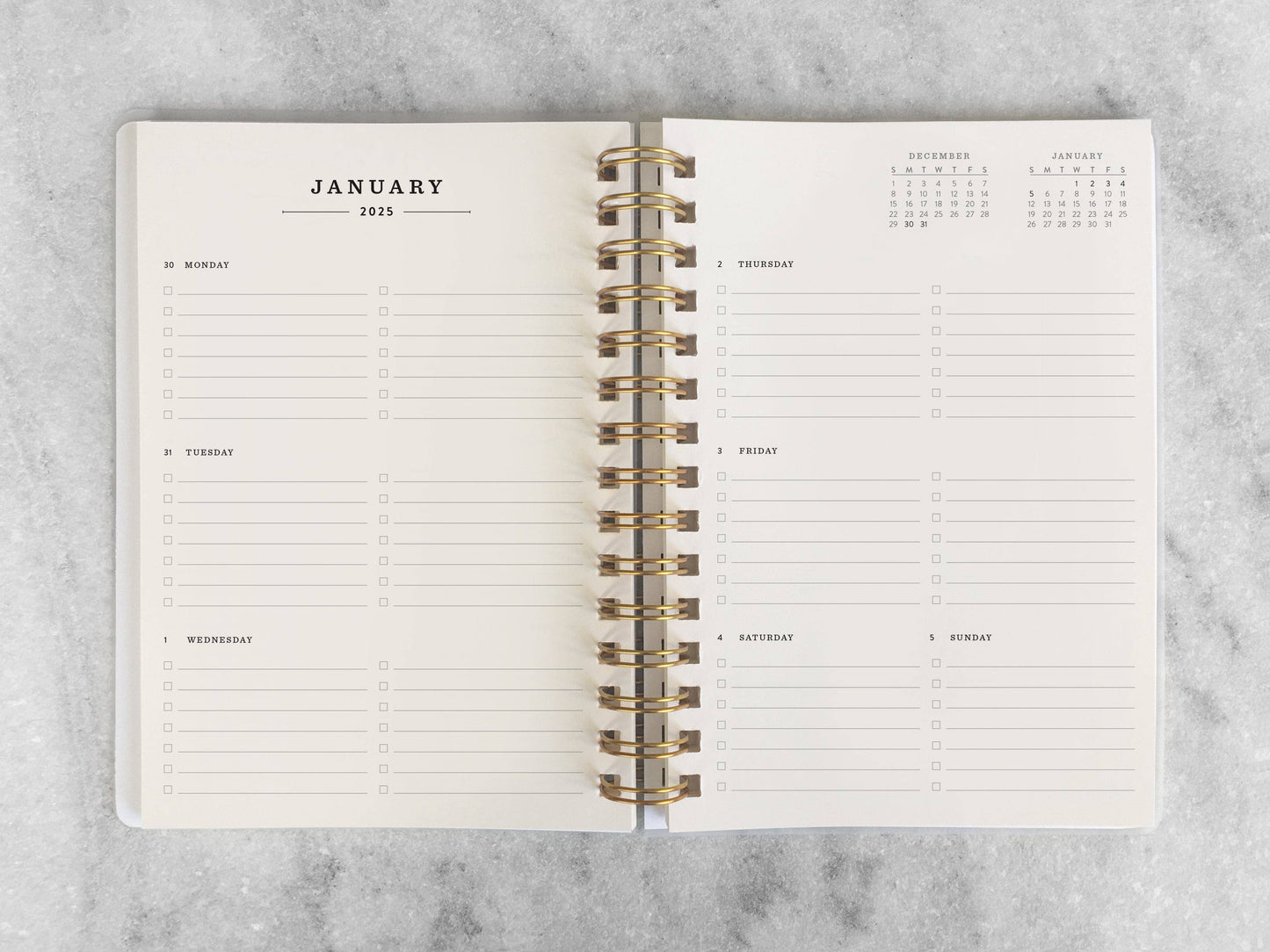 12-Month Planner, Chartreuse Bookcloth: Jan-Dec 2026