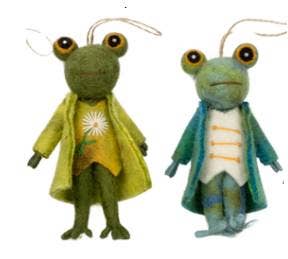 Frog Ornament Dapper