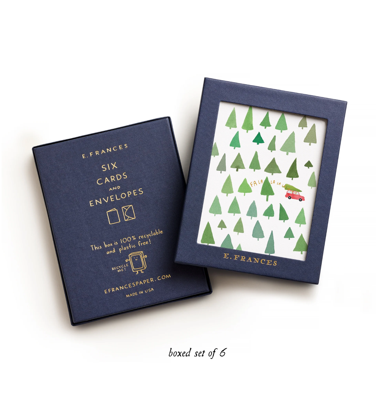 Fa La La La La Trees Christmas Cards (Boxed Set of 6):