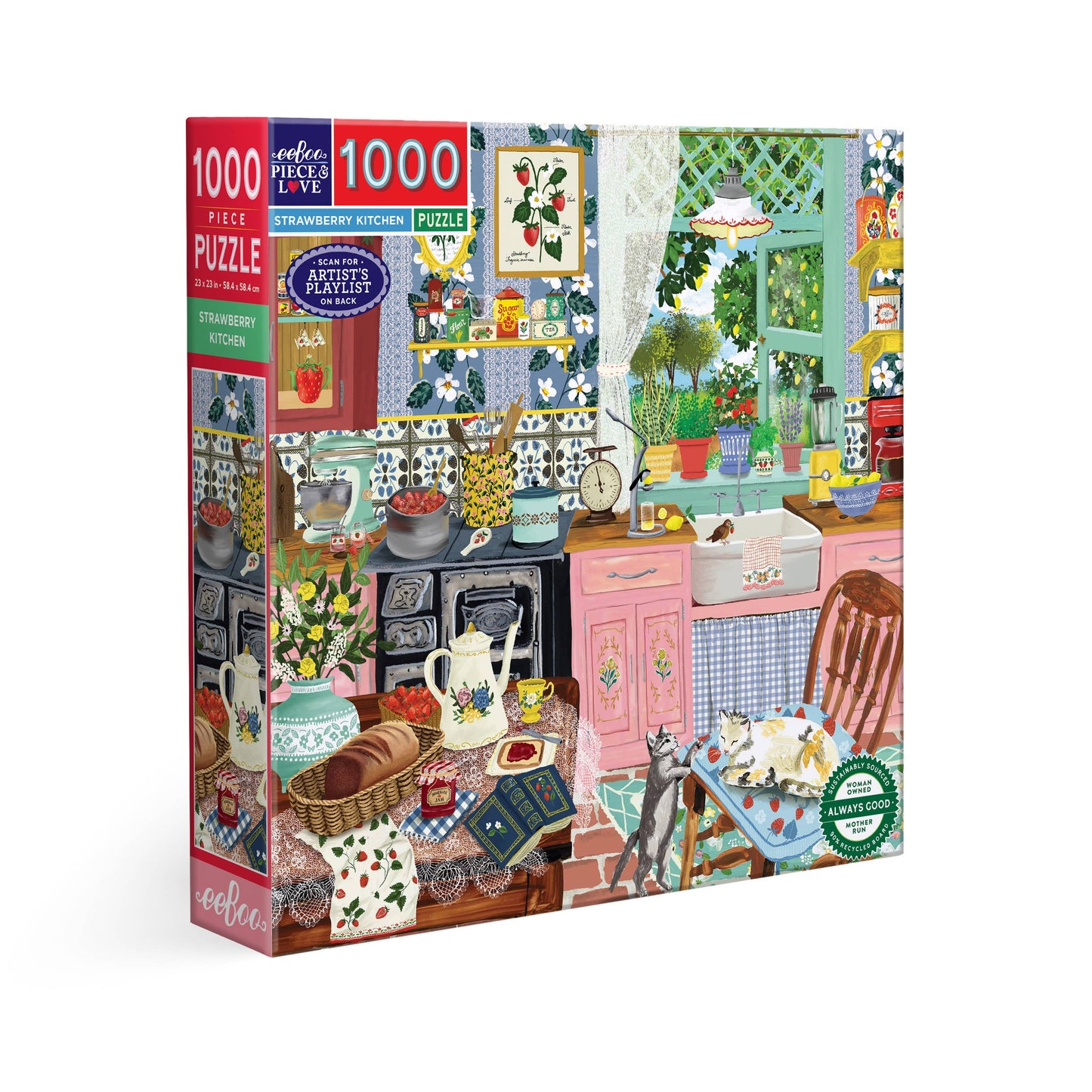 Strawberry Kitchen 1000 Piece Puzzle