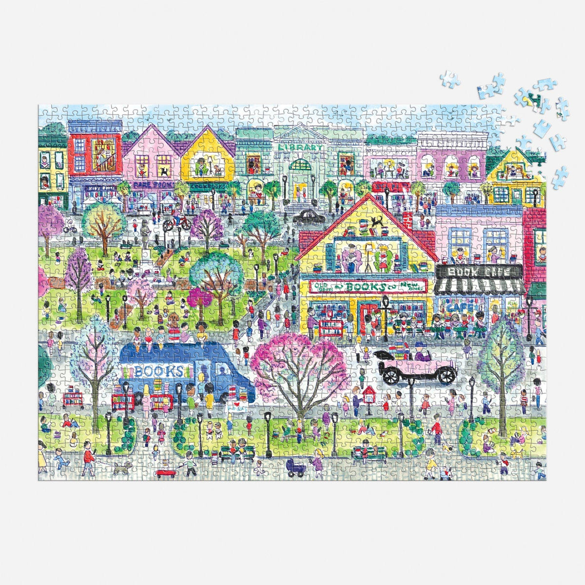 Michael Storrings Book Town 1000 Piece Puzzle