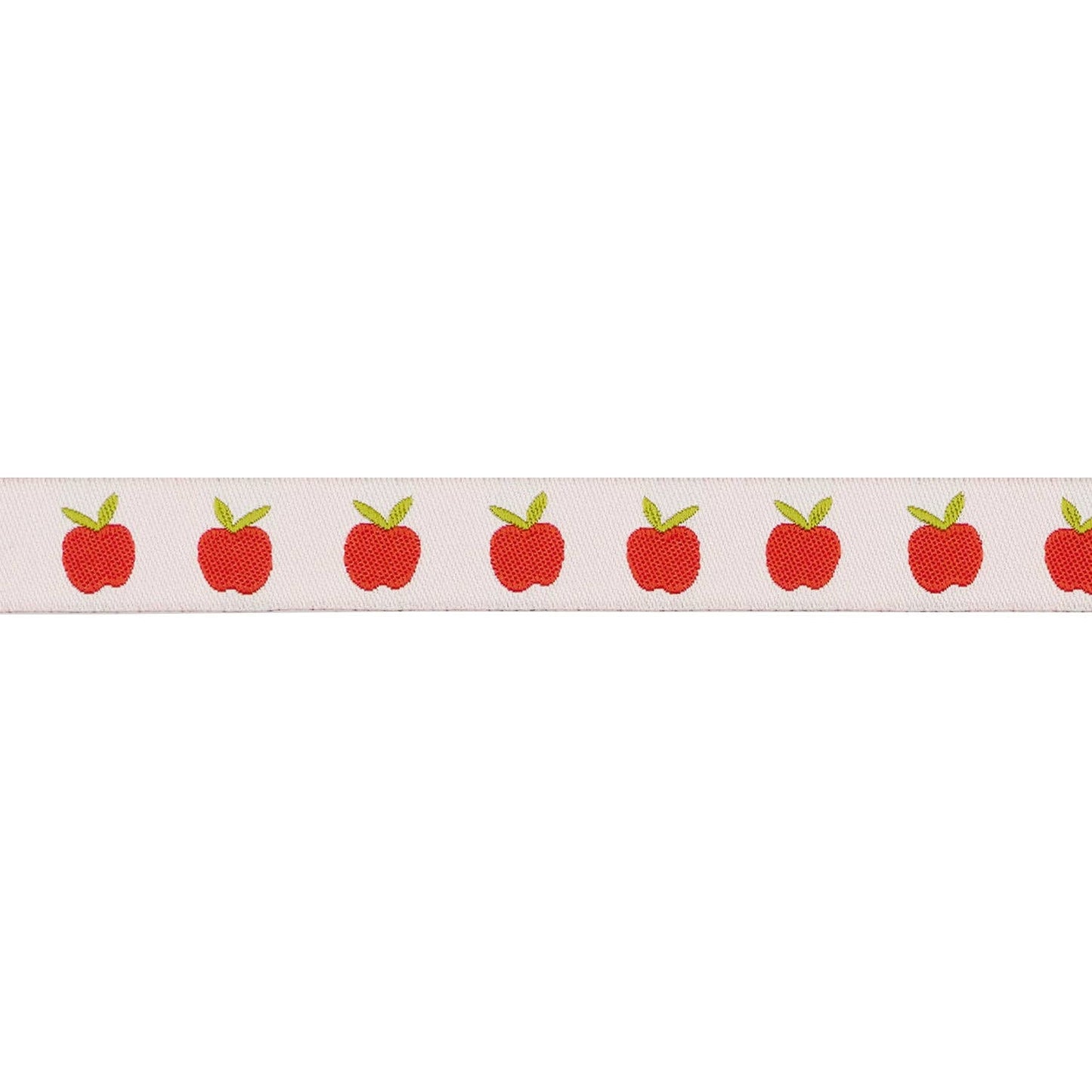 Catnap - Apples in Natural - 5/8" width - by Alexia Abegg - 5 Yard Spool