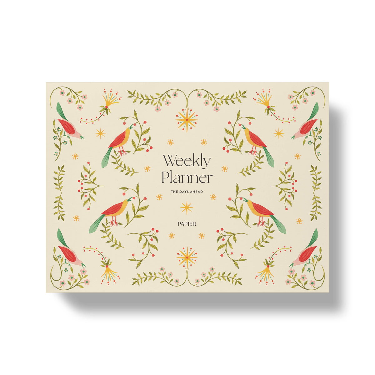 Weekly Desk Planner, Undated - Folklore Birds