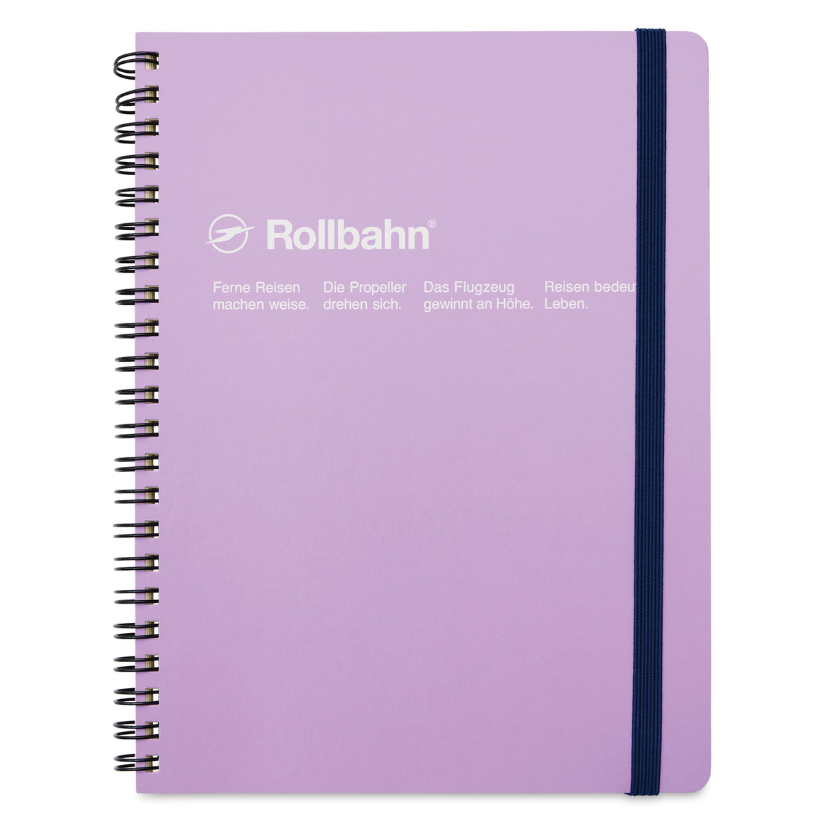 Rollbahn Spiral Notebook, Large (5.5" x 7") - Light Purple
