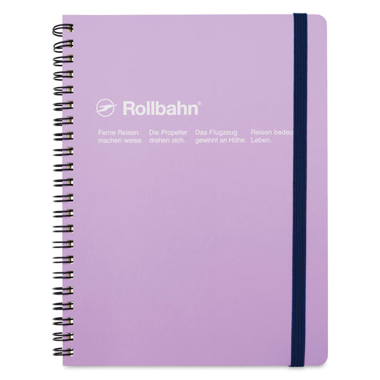 Rollbahn Spiral Notebook, Large (5.5" x 7") - Light Purple