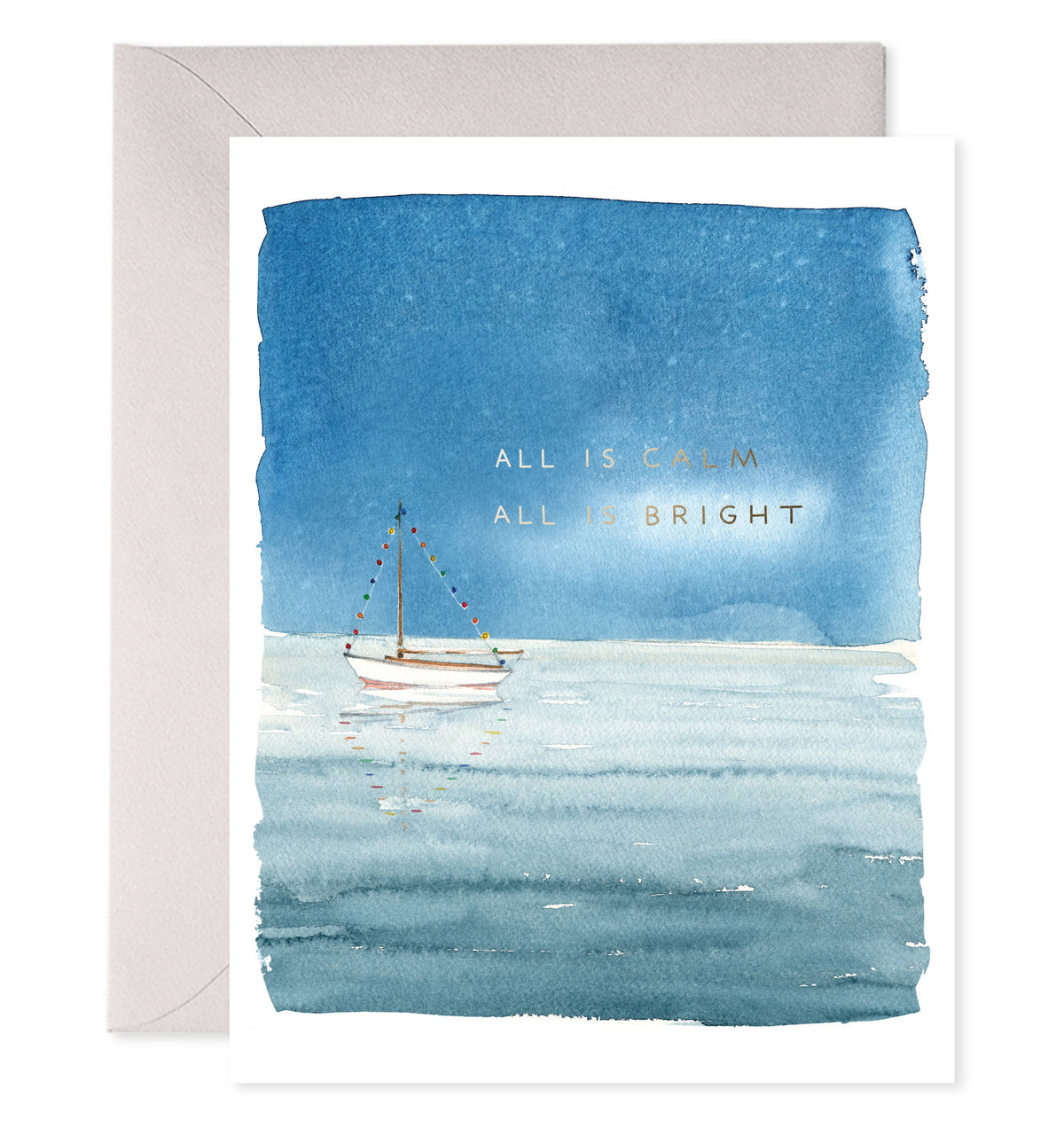 Holiday Sailboat Card | Christmas Card (Boxed Set of 6):