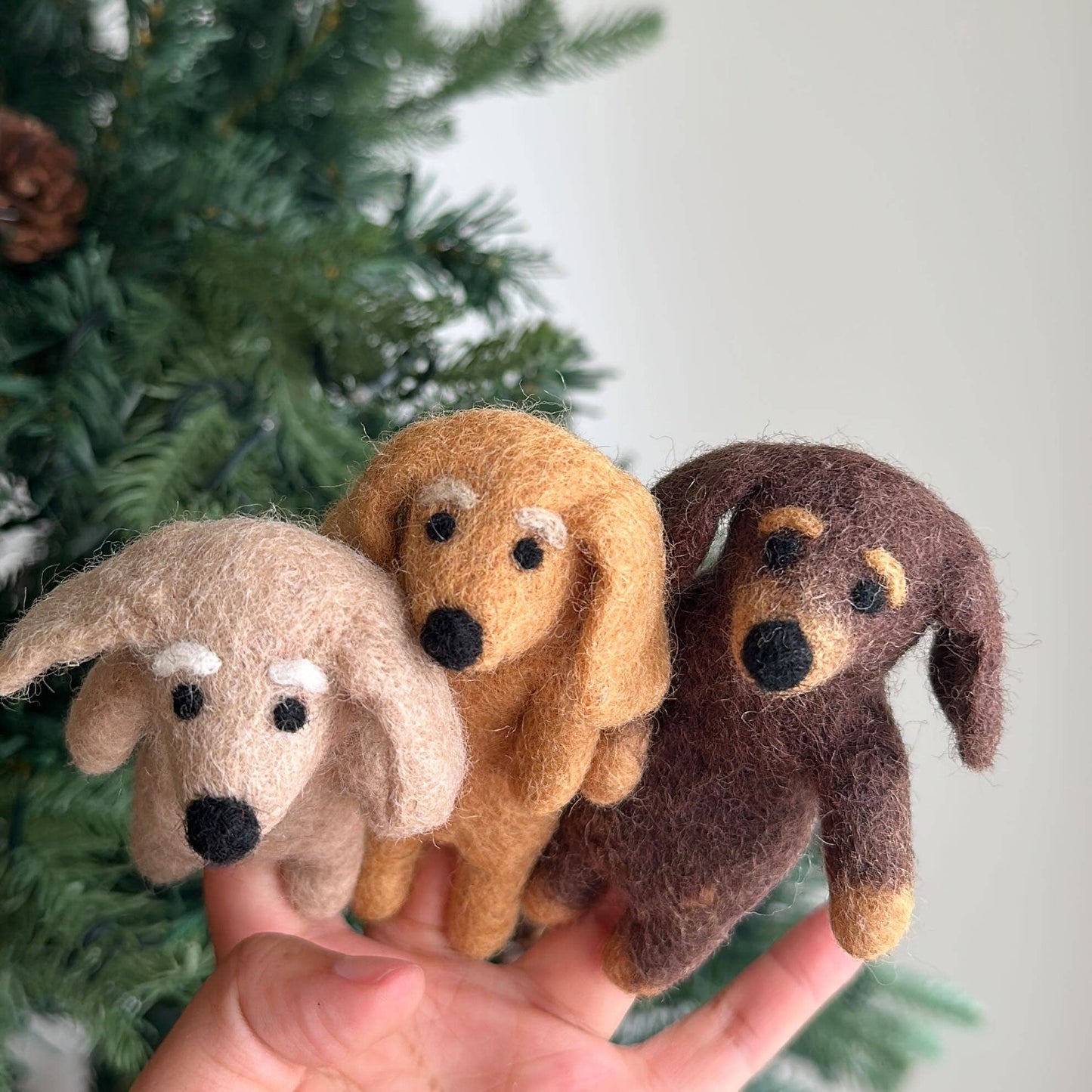 Dachshund Dog Finger Puppet